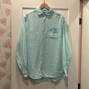 Linen Shirt (Men) in Blue